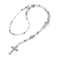 Glass Beaded Rosary Bead Necklaces