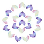 20Pcs 2 Colors Gradient Color Transparent Resin Pendants