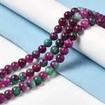 Natural Dyed White Jade Beads Strands