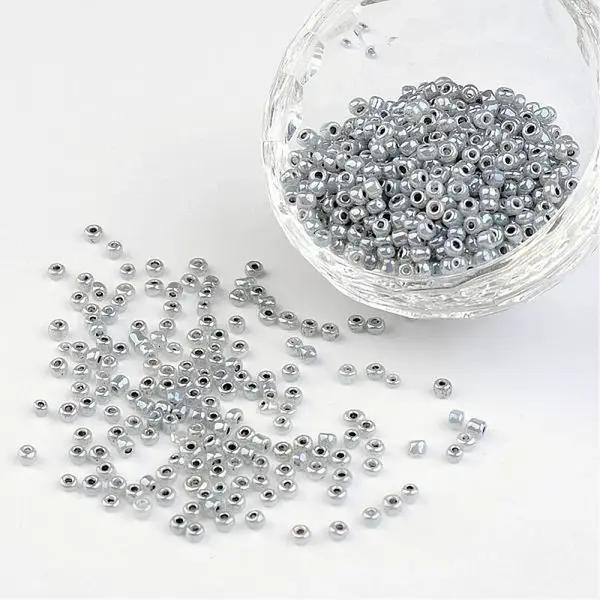 8/0 Ceylon Round Glass Seed Beads