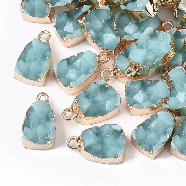 Druzy Resin Pendants
