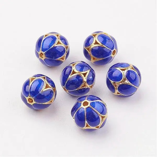 Brass Enamel Beads