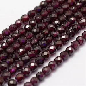 Natural Garnet Beads Strands