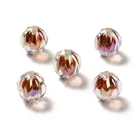 Two Tone UV Plating Rainbow Iridescent Acrylic Beads