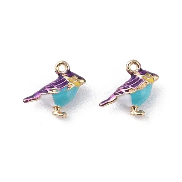 Rack Plating Alloy Enamel Pendants