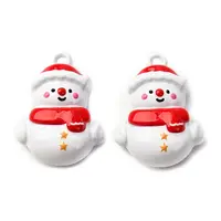 Christmas Themes Baking Painted Alloy Pendants