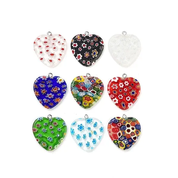 Millefiori Glass Pendants