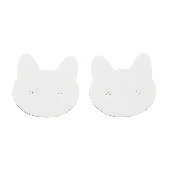 100Pcs Cat Shaped Paper Earring Display Cards