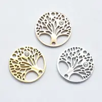 316 Surgical Stainless Steel Micro Pave Cubic Zirconia Links connectors