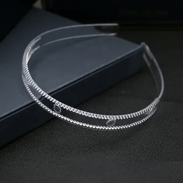 Transparent Plastic Hair Band Findings