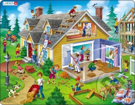 Stavba domu (US18) - puzzle z kategorie Naučné puzzle