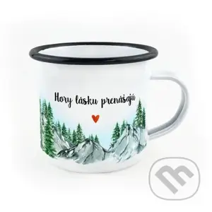 Smaltovaný hrnček Hory lásku prenášajú