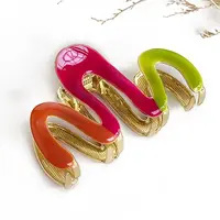 Alloy Enamel Claw Hair Clips