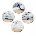 Transparent Resin & Walnut Wood Pendants