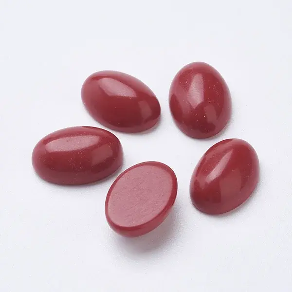 Synthetic Coral Cabochons