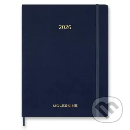 Moleskine – 15-mesačný týždenný vertikálny diár Essential 2026 - modrý