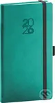 NOTIQUE Vreckový diár Aprint Top 2026 (tyrkysový) (horizontálny, elastické zatváranie)