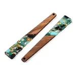 Translucent Resin & Walnut Wood Big Pendants