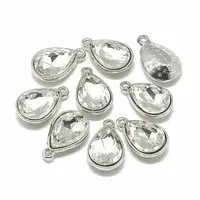 Alloy Glass Charms