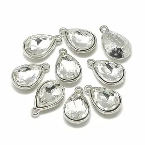 Alloy Glass Charms