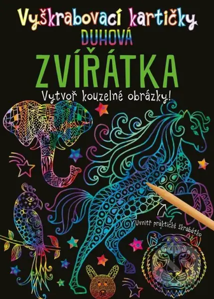 Vyškrabovací kartičky: Duhová zvířátka - Kolektiv