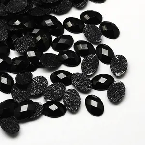 Faceted Oval Acrylic Hotfix Rhinestone Flatback Flat Back Cabochons for Garment Design