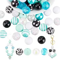 1 Set 12 Styles Resin Beads Set