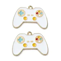 Rack Plating Alloy Enamel Pendants