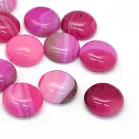 Dyed Natural Striped Agate/Banded Agate Cabochons