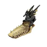 Resin Dragon Boat Trays Figurines Statue for Home Office Desktop Decoration