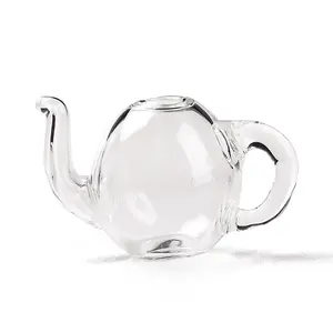 Round Mechanized Blown Glass Teapot