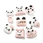 Panda Theme Opaque Resin Cabochons
