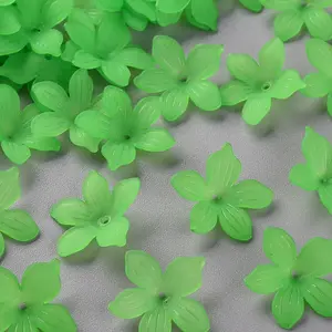 Frosted Acrylic Bead Caps