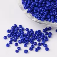 8/0 Opaque Colours Round Glass Seed Beads