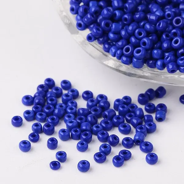 8/0 Opaque Colours Round Glass Seed Beads