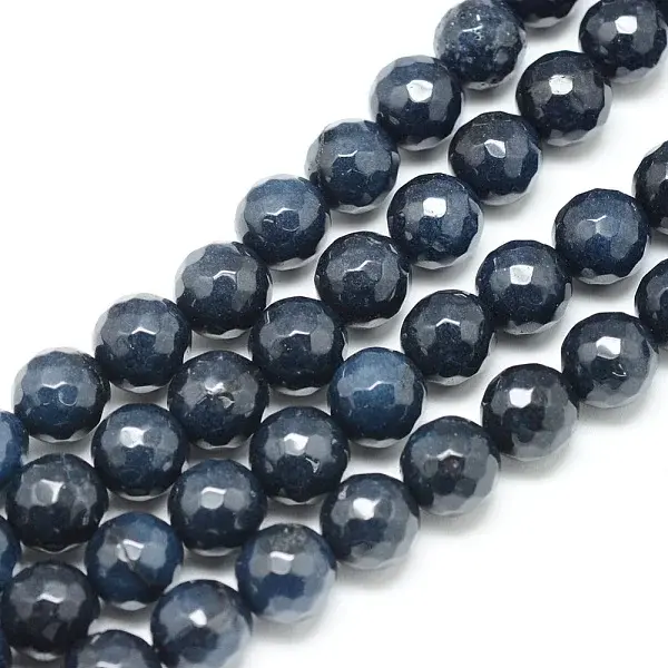 Natural White Jade Bead Strands
