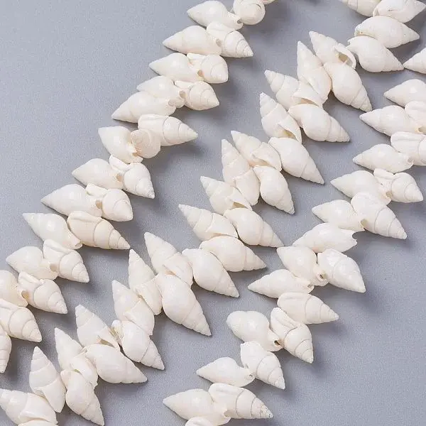 Natural Spiral Shell Beads Strands