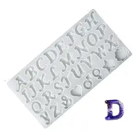 Letter DIY Silicone Pendant Molds