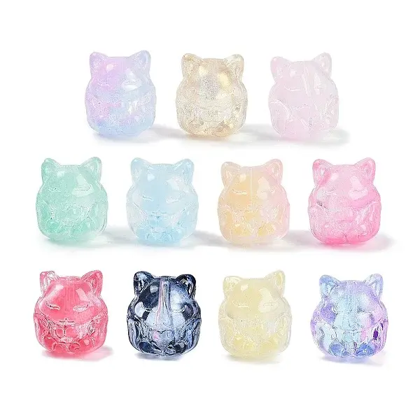 Transparent Spray Paint Glass Beads