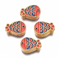 Rack Plating Alloy Enamel Beads