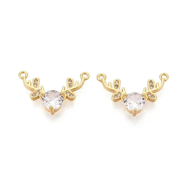 Brass Micro Pave Cubic Zirconia Pendants