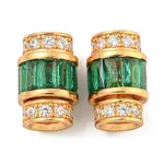 925 Sterling Silver Micro Pave Cubic Zirconia Screw Clasps