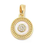 Brass Micro Pave Cubic Zirconia Pendents