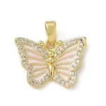 Brass Micro Pave Cubic Zirconia Pendants