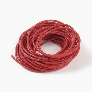 Braided Leather Cord with Core