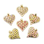 Eco-friendly Brass Enamel Pendants