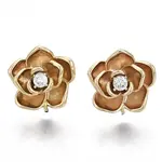 Brass Clear Cubic Zirconia Stud Earring Findings