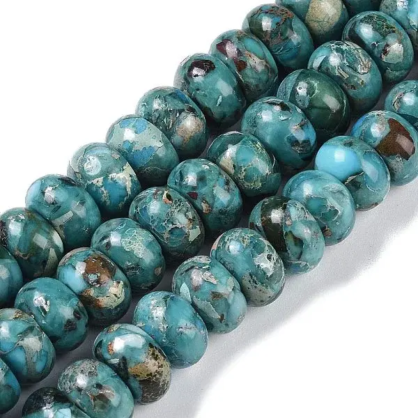 Dyed Synthetic Imperial Jasper Beads Strands