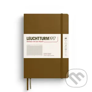 Leuchtturm1917 Zápisník Spice Brown Medium A5 čtverečkovaný