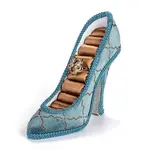 Flannelette & Resin High-Heeled Shoes Jewelry Displays Stand